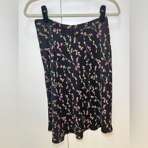Byer California Black Floral Pencil Skirt